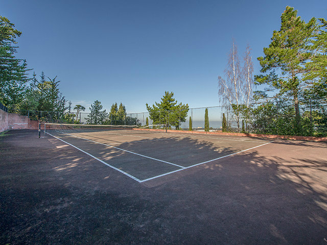 150 New Place Road Hillsborough, CA 94010 - Photo 23 of 25 a view of a tennis court