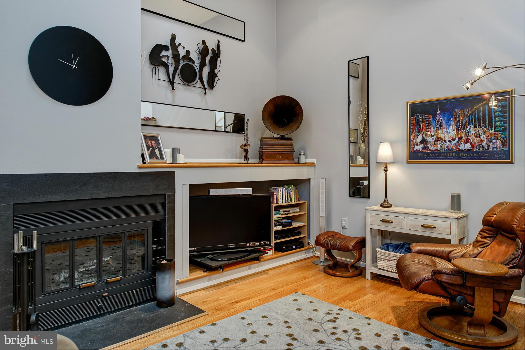 2022 Turtle Pond Drive Reston, VA 20191 - Photo 12 of 30 a living room with furniture and a fireplace