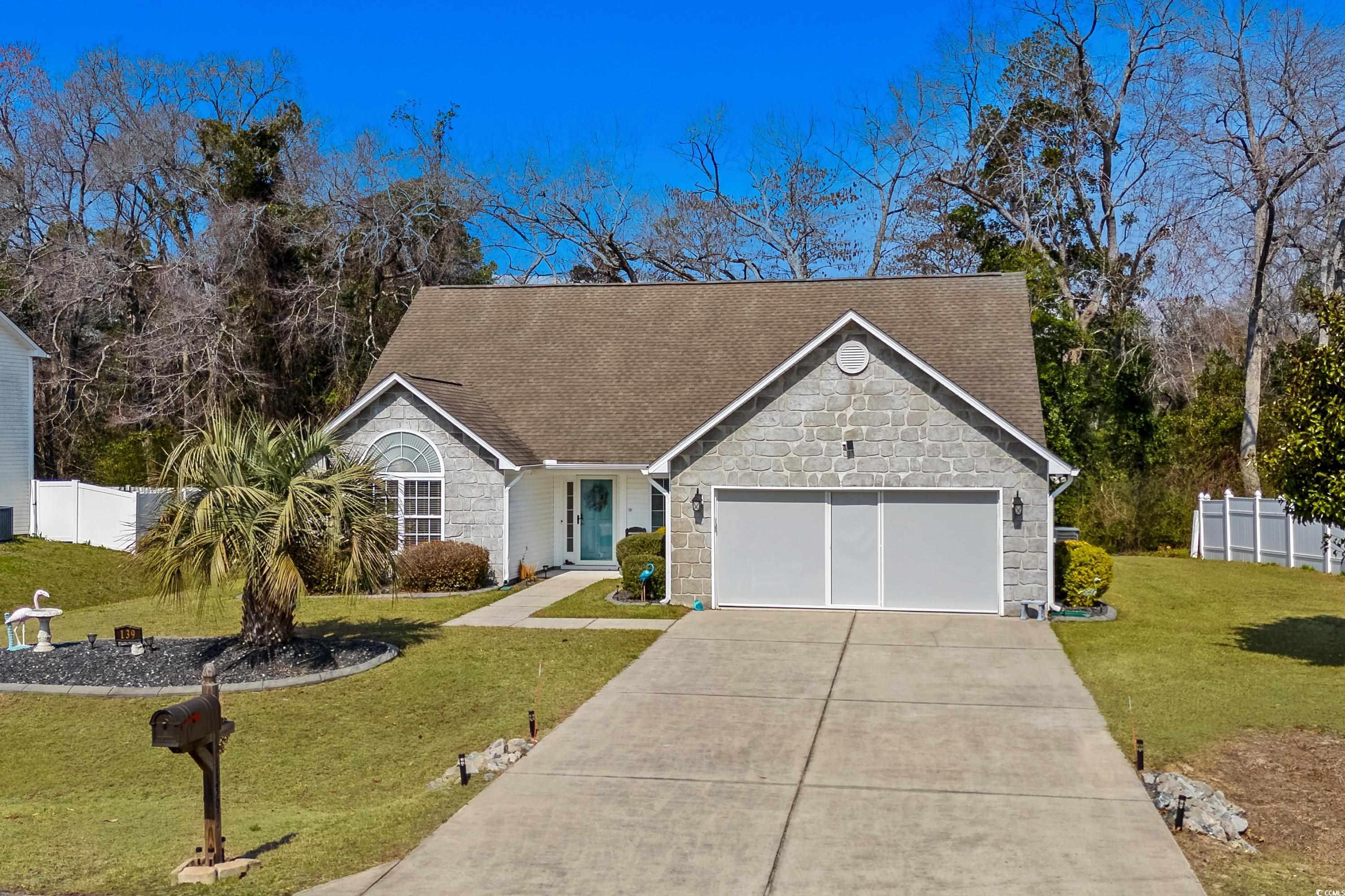 139 Dunbarton Lane Conway, SC 29526 - Photo 2 of 40 View of front of house featuring fence, a front ya