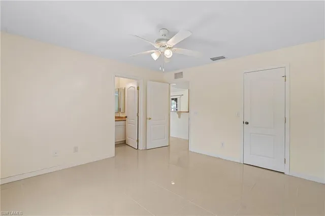 a view of an empty room