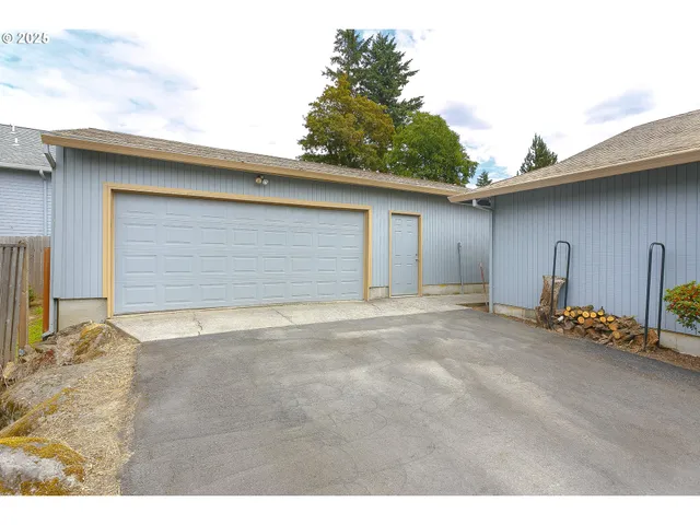 a backyard of a house