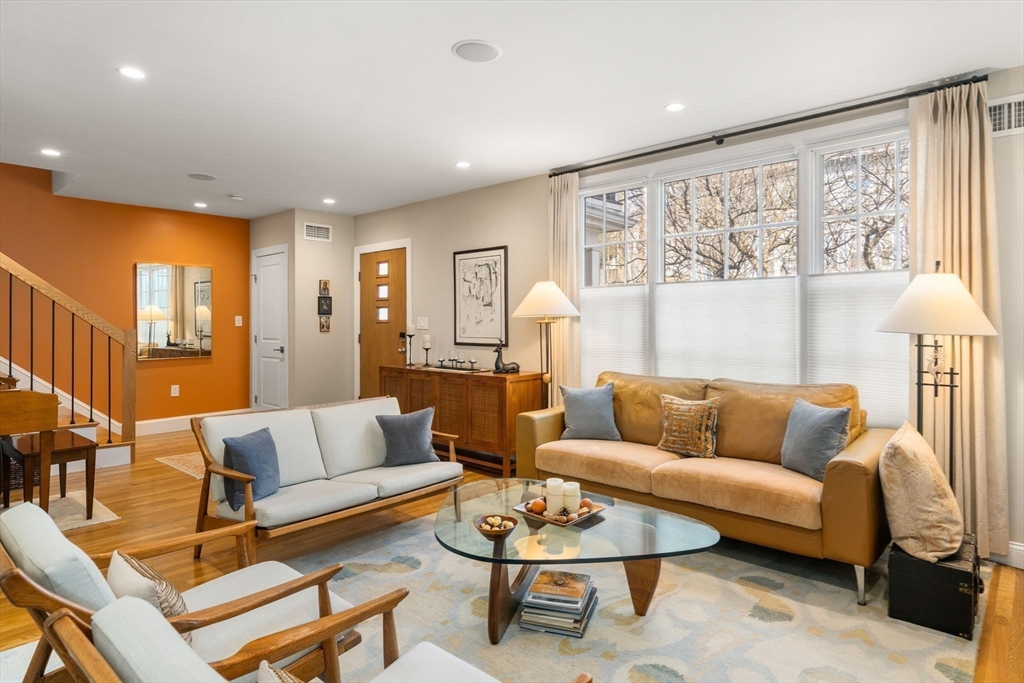 16 York Terrace Brookline, MA 02446 - Photo 3 of 42 a living room with furniture and a large window