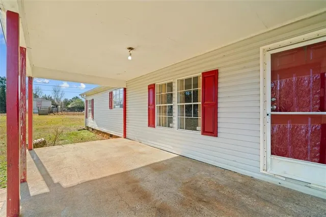 a view of an empty room