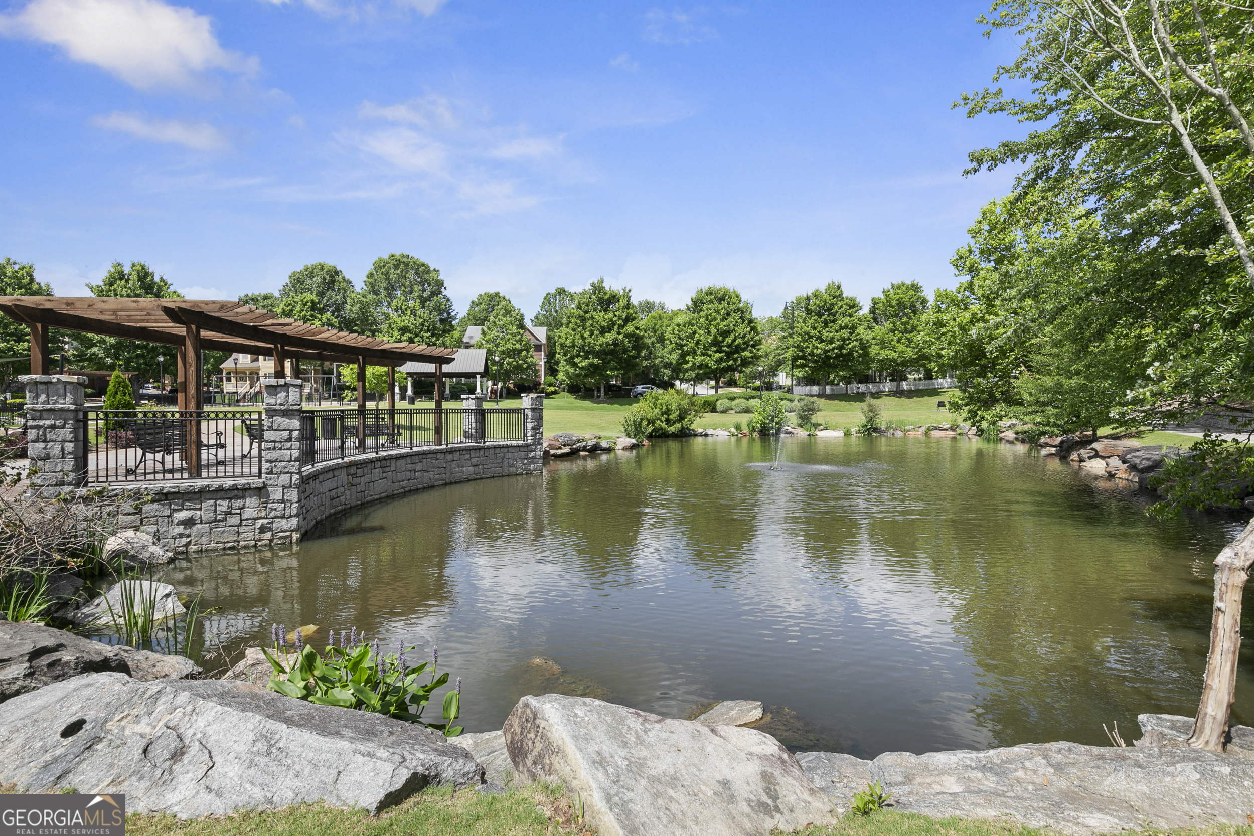 1954 Summit Trace Circle Northwest Atlanta, GA 30318 - Photo 42 of 45 a wooden bridge near lake