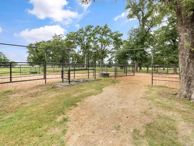a view of an outdoor space and a yard