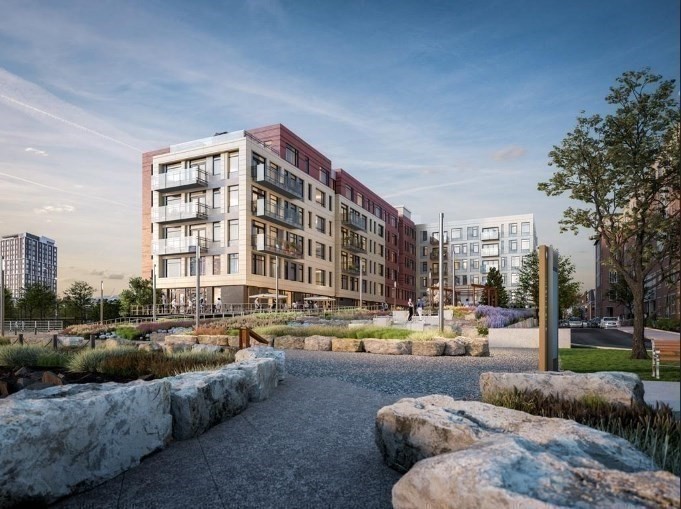 99 Sumner Street, Unit 413 Boston, MA 02128 - Photo 6 of 17 a view of a building with cars parked