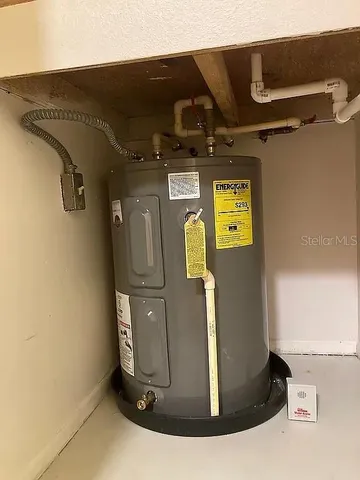 a view of water heater room