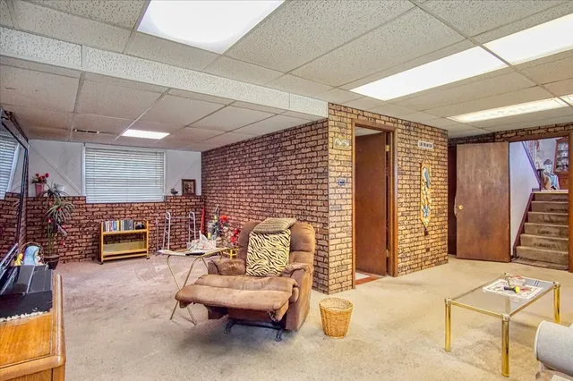 a outdoor living space with furniture