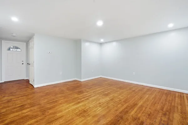 wooden floor in a room