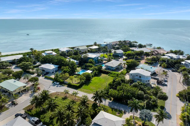 a view of lake with green space
