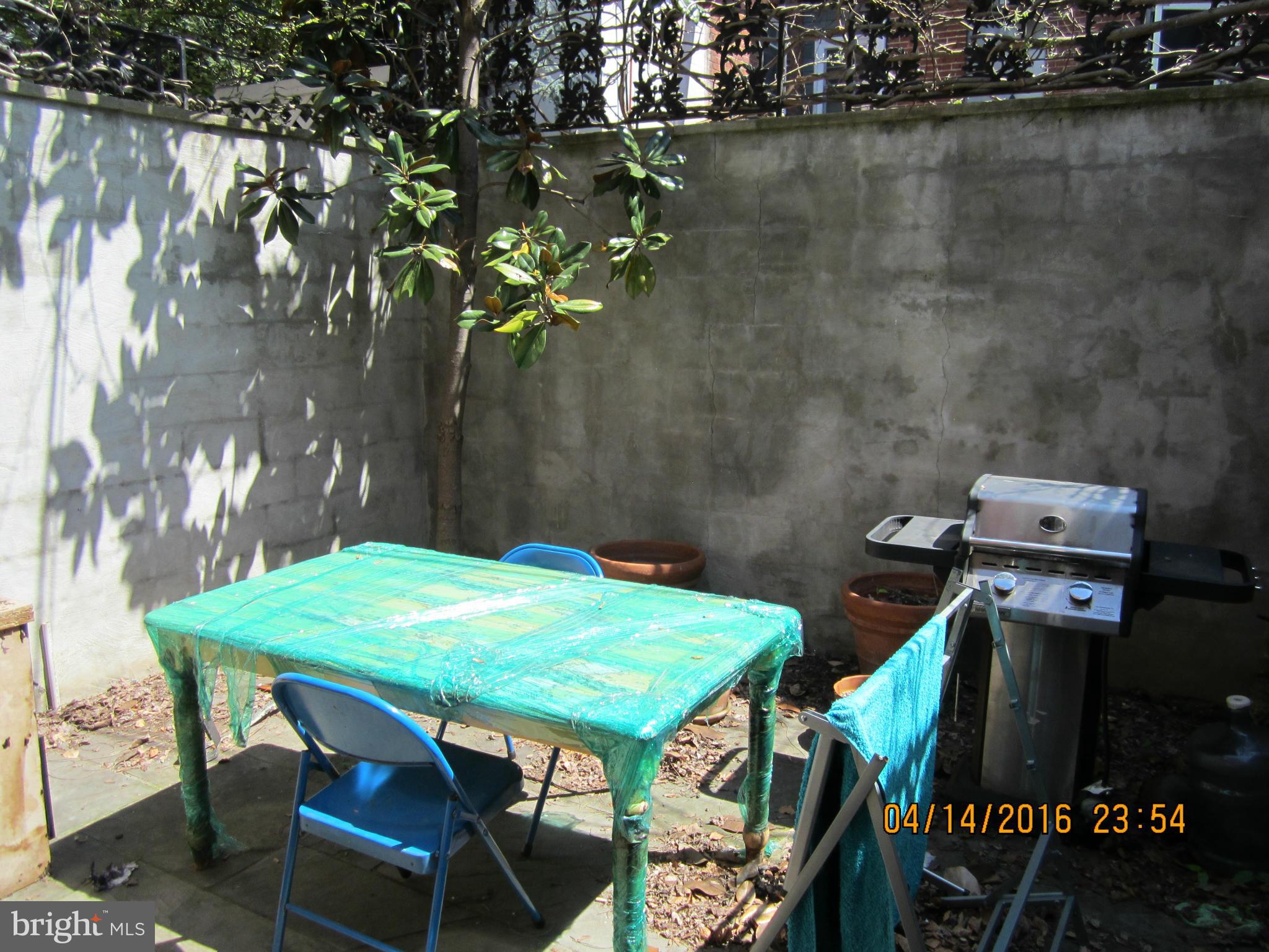1623 33rd Street Northwest Washington, DC 20007 - Photo 8 of 10 Private Patio off Kitchen