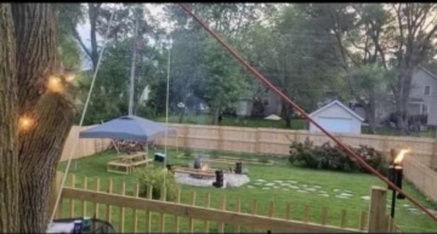122 South Washington Street Rochelle, IL 61068 - Photo 14 of 15 a view of a garden from a balcony