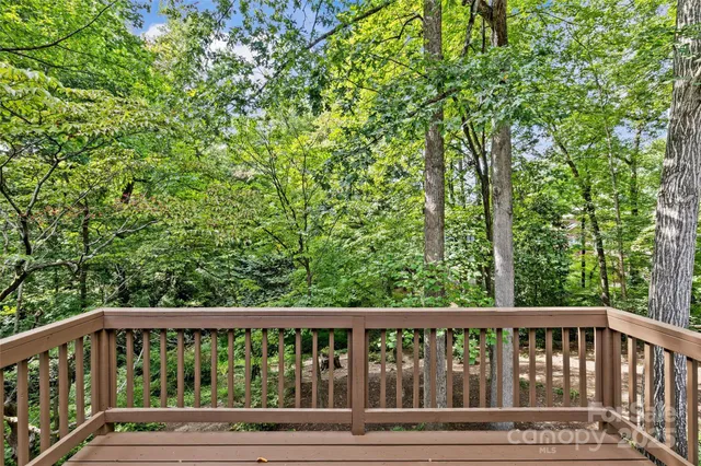 a view of balcony with deck and deck