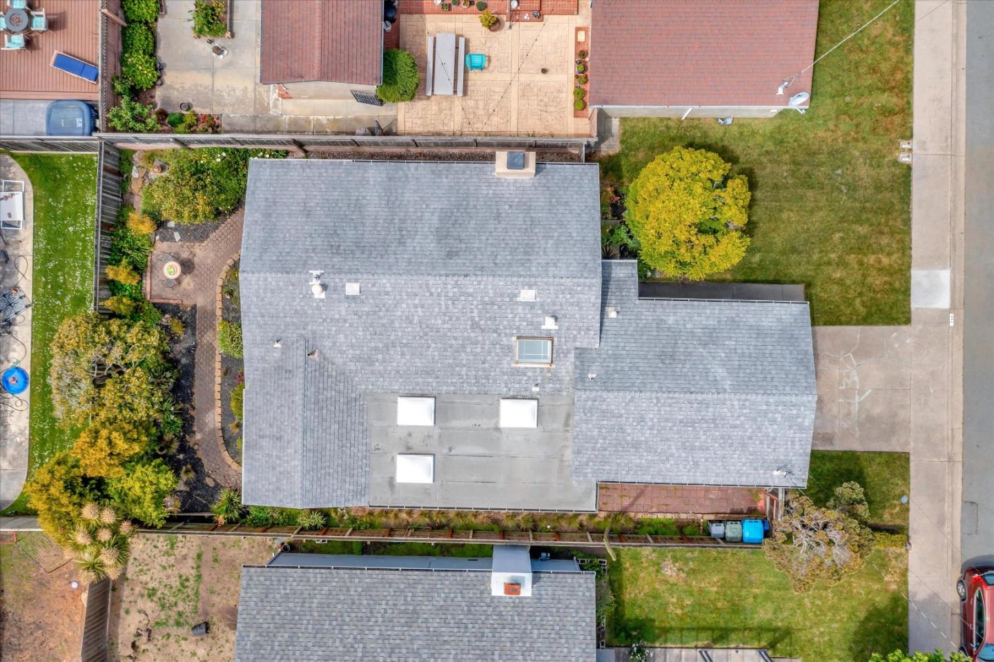 744 Arleen Way Pacifica, CA 94044 - Photo 9 of 9 an aerial view of a house with a swimming pool