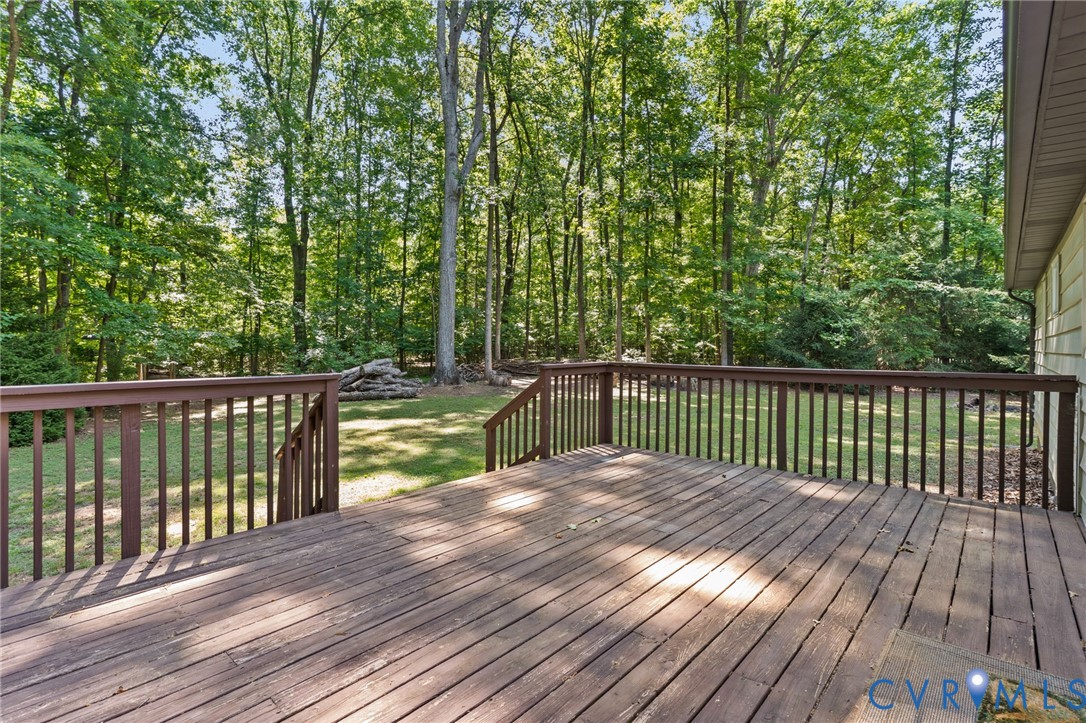 2448 Mountain View Road Powhatan, VA 23139 - Photo 18 of 29 Large back deck for entertaining or enjoying quiet
