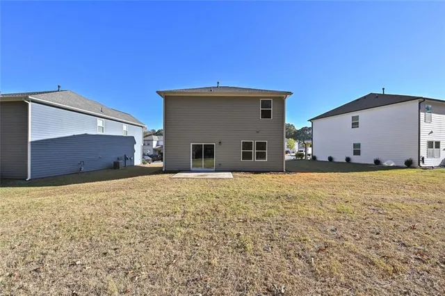 a house view with a outdoor space