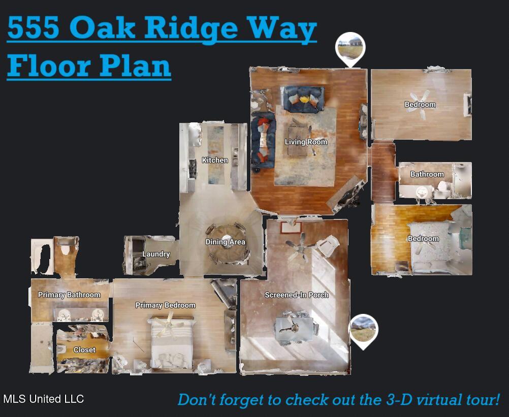 555 Oak Ridge Way Pearl, MS 39208 - Photo 38 of 38 555 Oak Ridge Way - Floor Plan