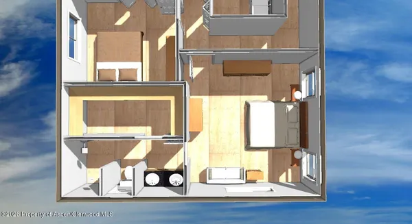 a view of walk in closet and bedroom