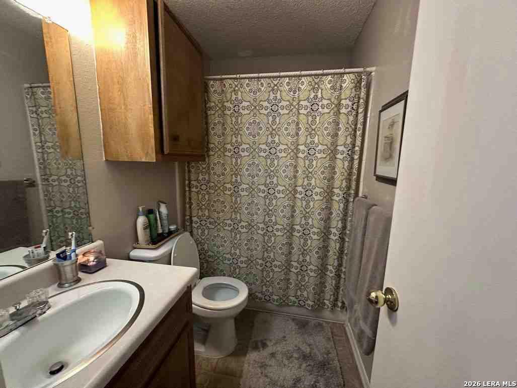1533 Eichen Road New Braunfels, TX 78130 - Photo 23 of 24 a bathroom with a sink a toilet and shower
