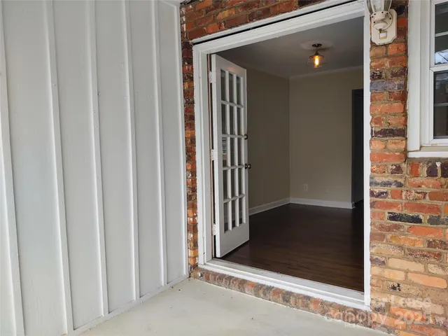 a view of front door