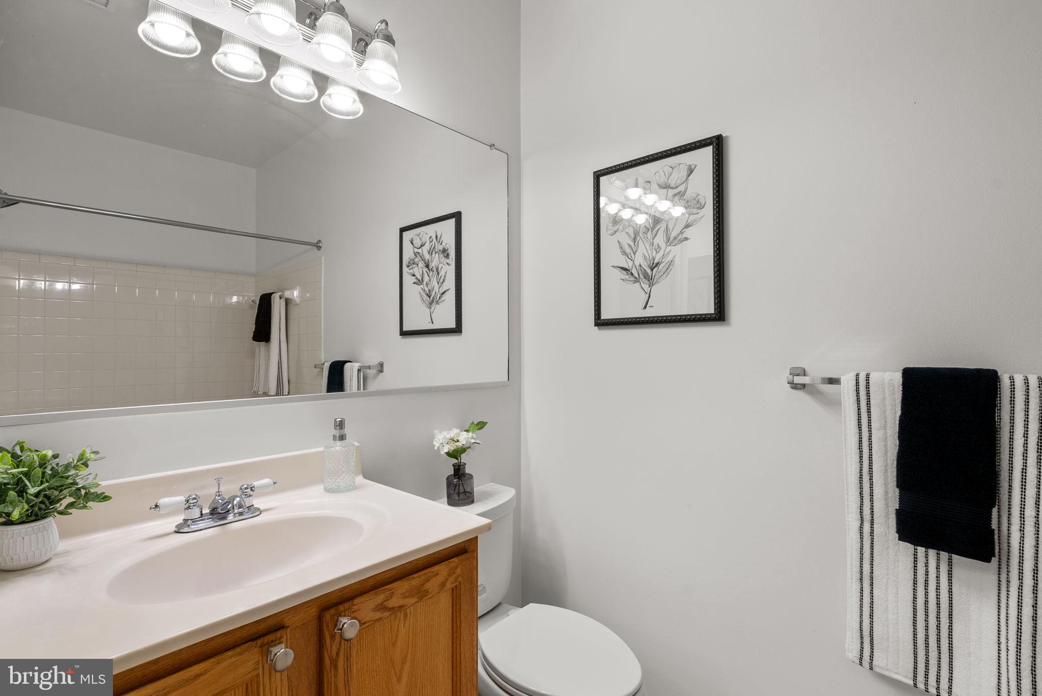 12708 Found Stone Road, Unit 3304 Germantown, MD 20876 - Photo 17 of 40 a bathroom with a sink vanity and toilet