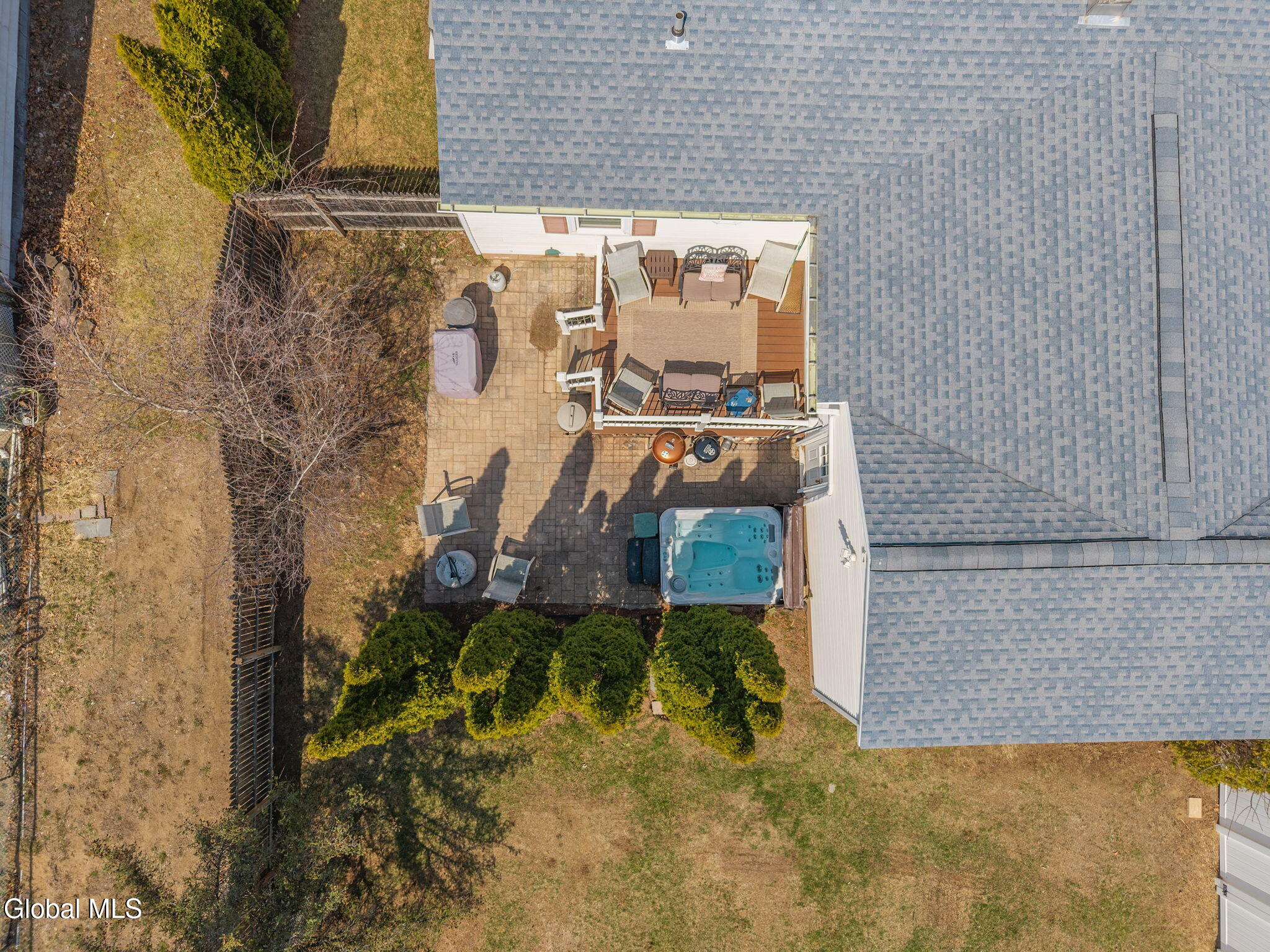 12 Bluebird Road Moreau, NY 12803 - Photo 31 of 43 Ariel view of patio & deck