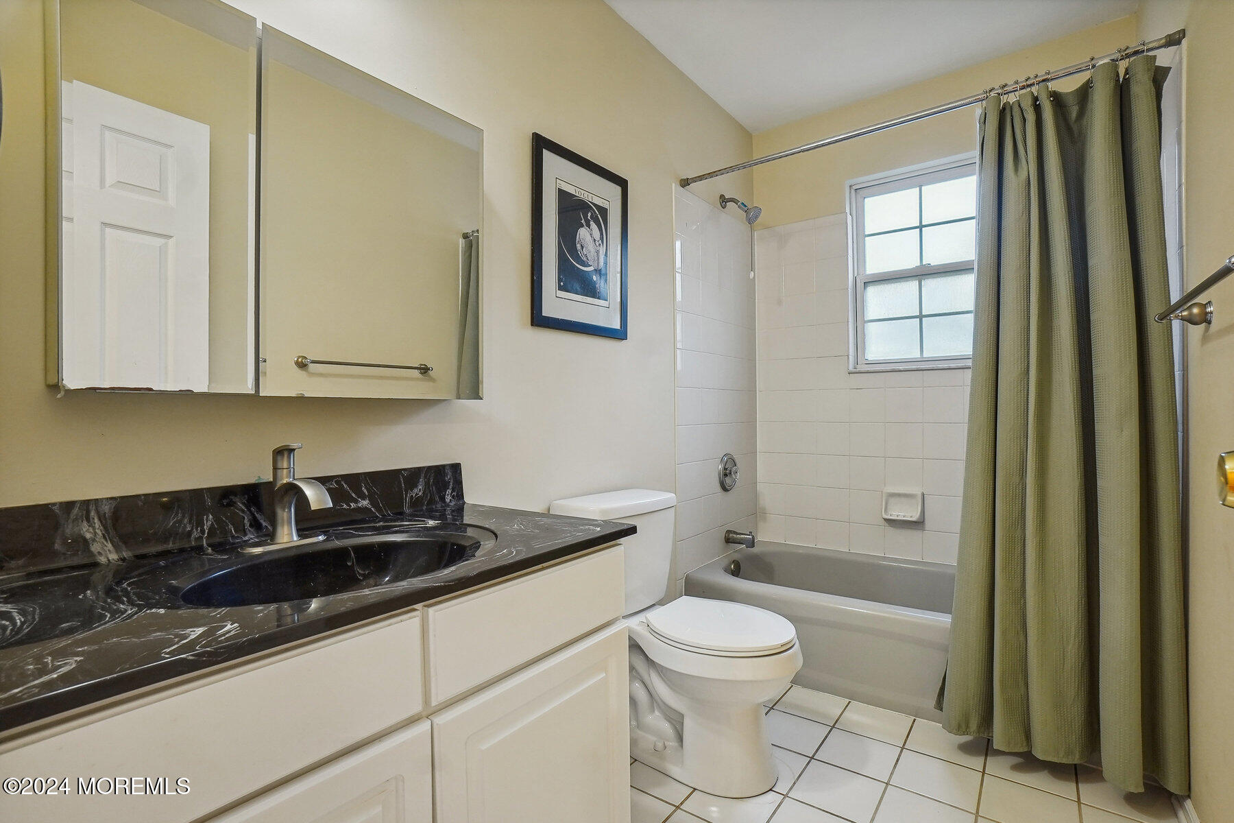 2 Stratton Road Matawan, NJ 07747 - Photo 24 of 34 a bathroom with a granite countertop sink a toilet and shower