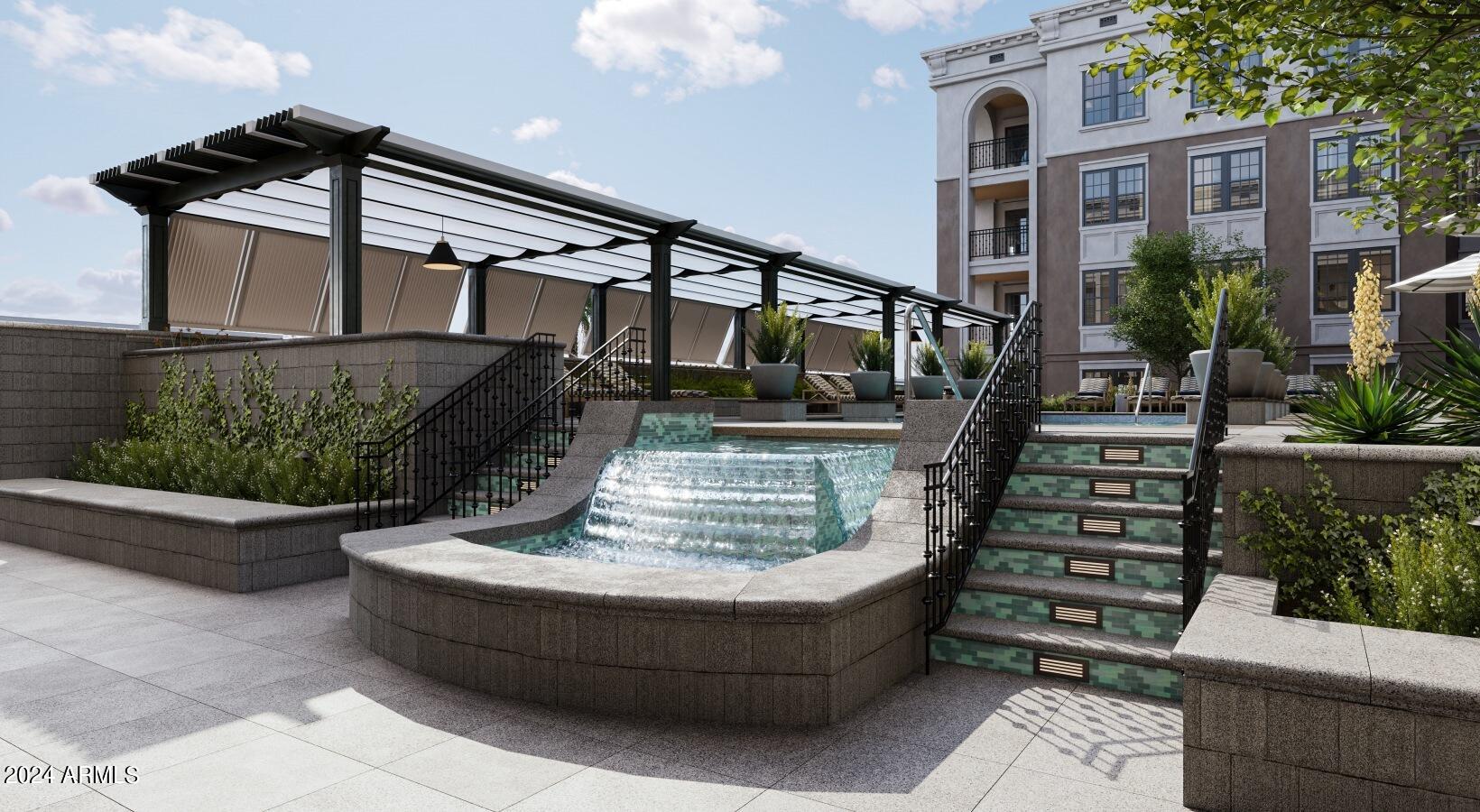 4240 East Camelback Road, Unit 315 Phoenix, AZ 85018 - Photo 14 of 27 Pool Water feature (rendering)