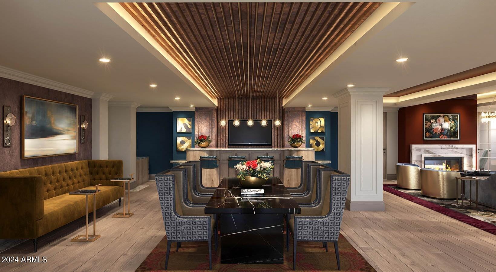 4240 East Camelback Road, Unit 315 Phoenix, AZ 85018 - Photo 15 of 27 Resident Bar view 2 (rendering)