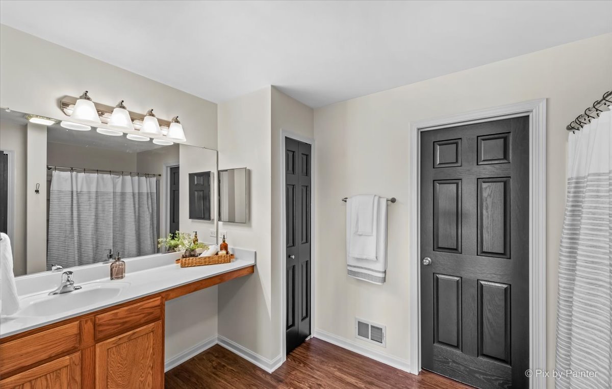 985 Kendall Street Elburn, IL 60119 - Photo 10 of 32 a bathroom with a sink double vanity and a mirror