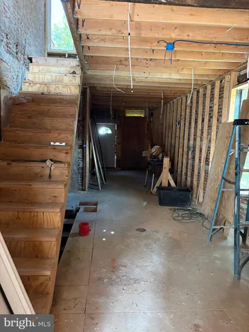 a view of storage and utility room