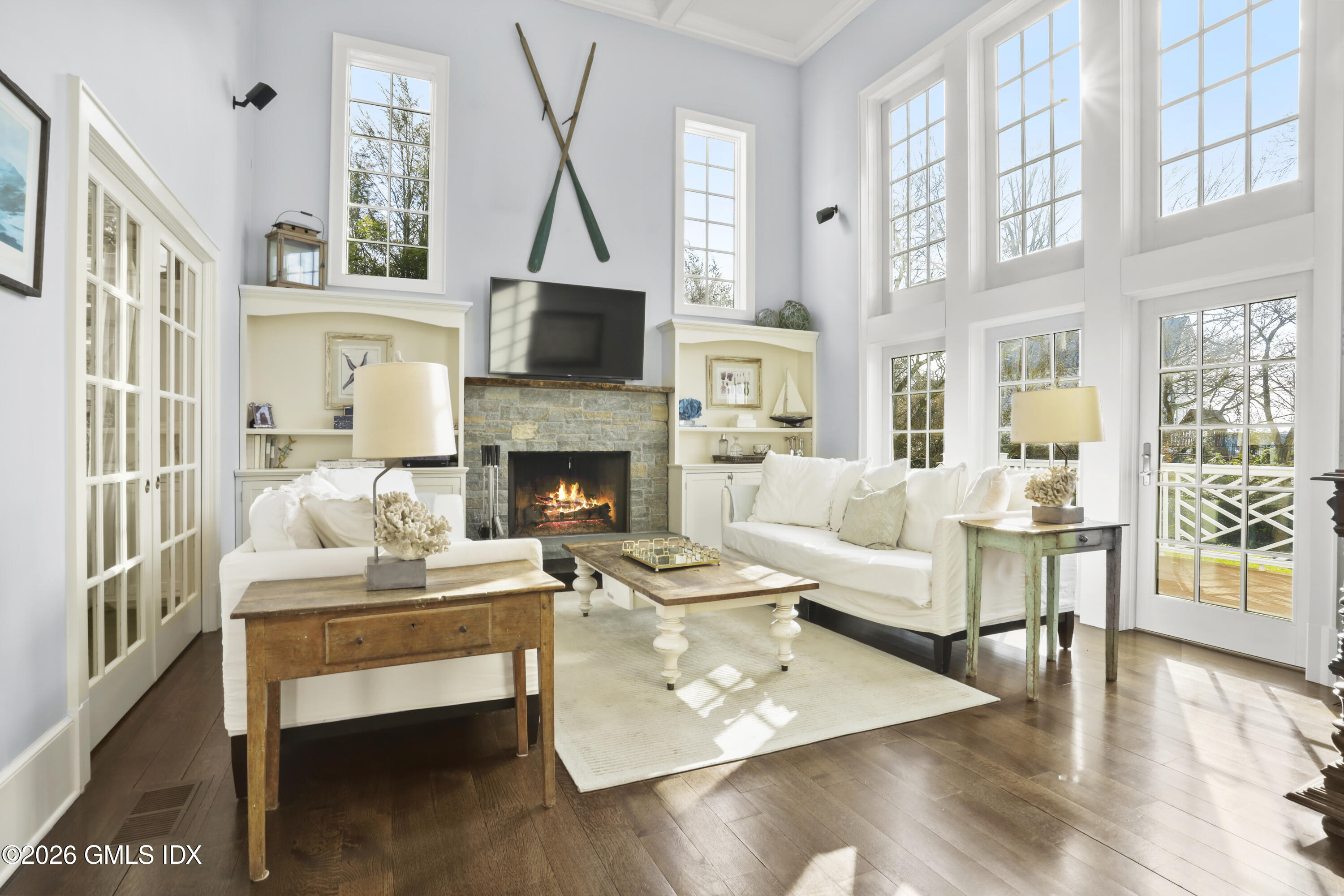 30 Bayside Terrace Riverside, CT 06878 - Photo 14 of 46 Family room with fireplace