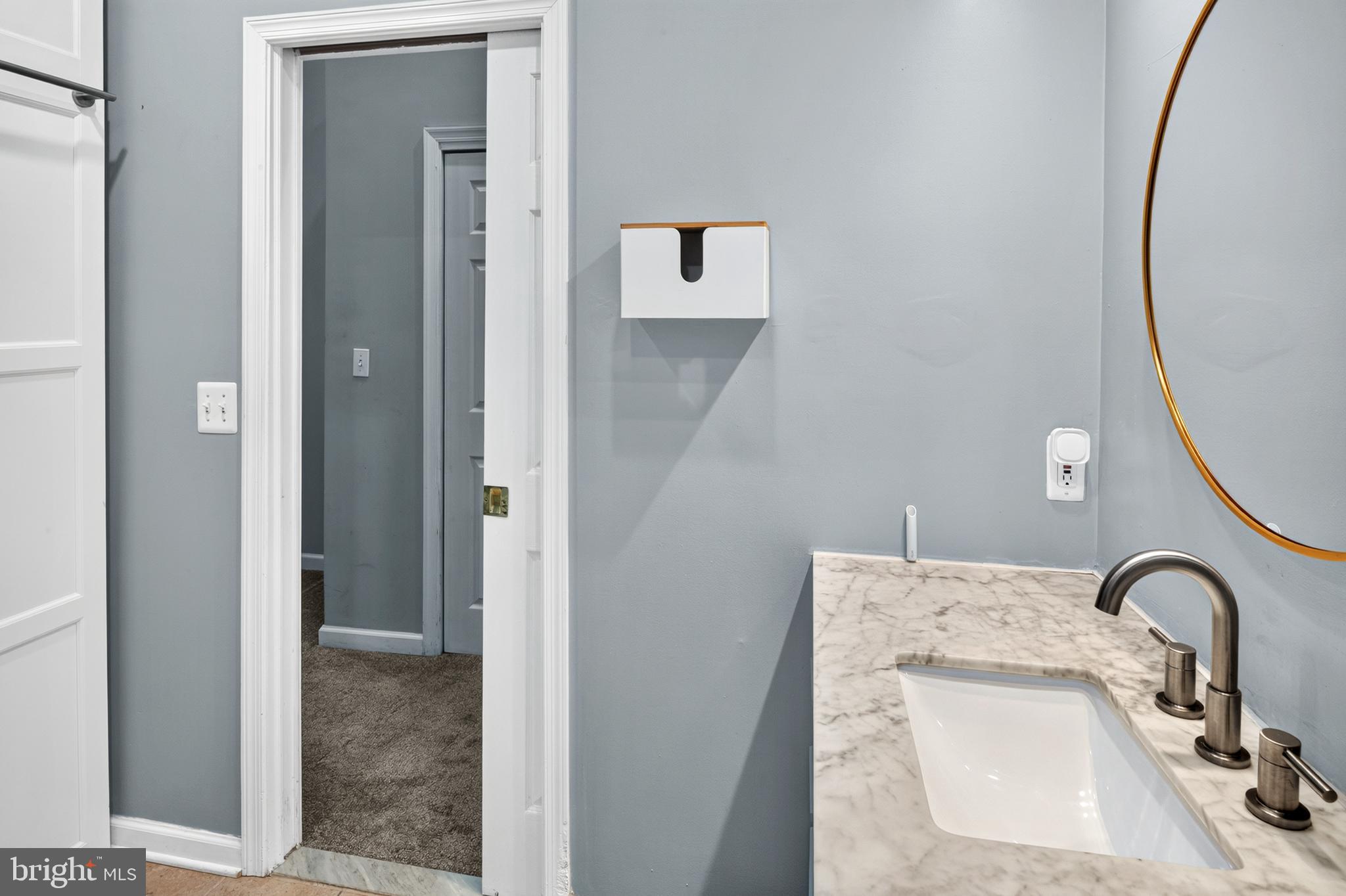 819 Danza Road Severn, MD 21144 - Photo 20 of 36 Primary Bathroom w/Space Saving Pocket Door