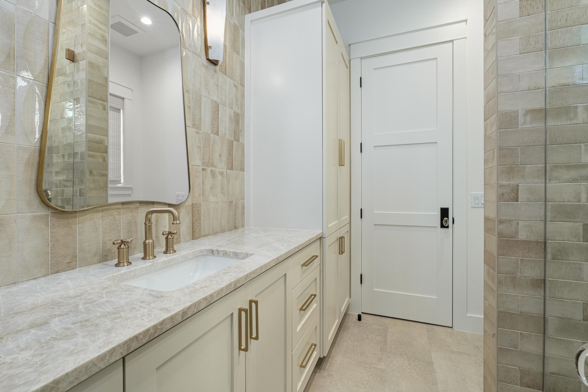 0 Old Red Ranch Road Dripping Springs, TX 78620 - Photo 24 of 40 a bathroom with a granite countertop sink and a mirror