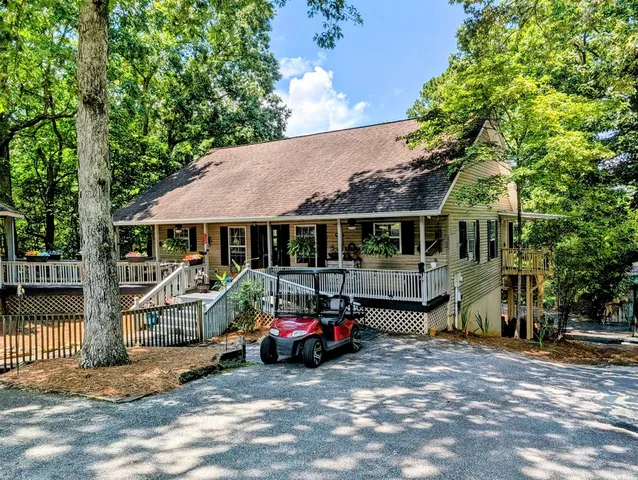 a car parked in front of a house