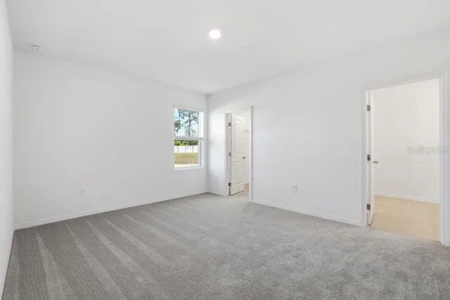 a view of an empty room