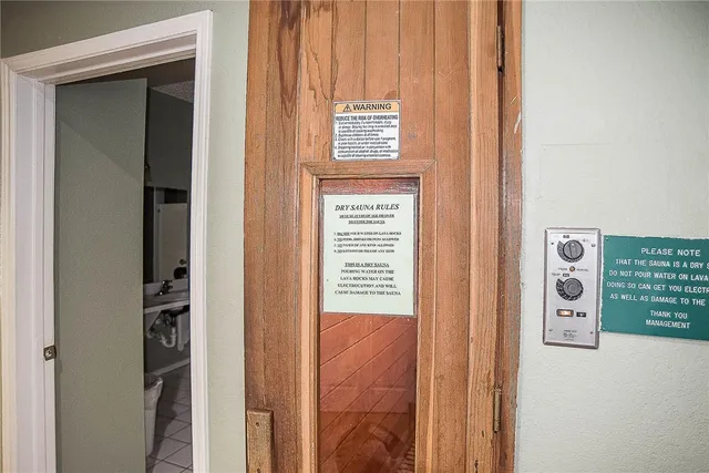 a view of front door