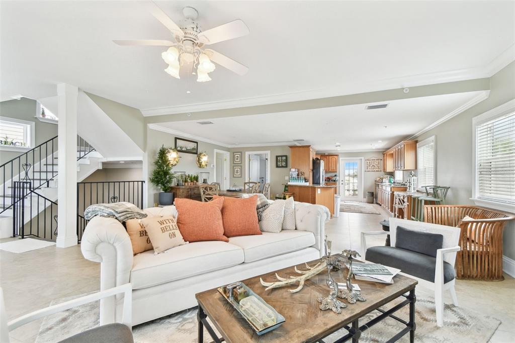 16033 Gulf Boulevard Redington Beach, FL 33708 - Photo 11 of 98 a living room with furniture and a large window