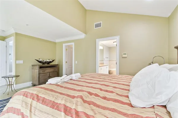a view of a balcony with wooden floor