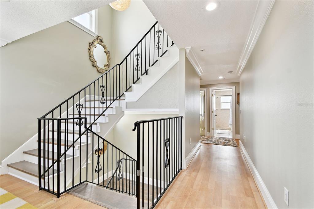16033 Gulf Boulevard Redington Beach, FL 33708 - Photo 62 of 98 a view of staircase with railing and white walls
