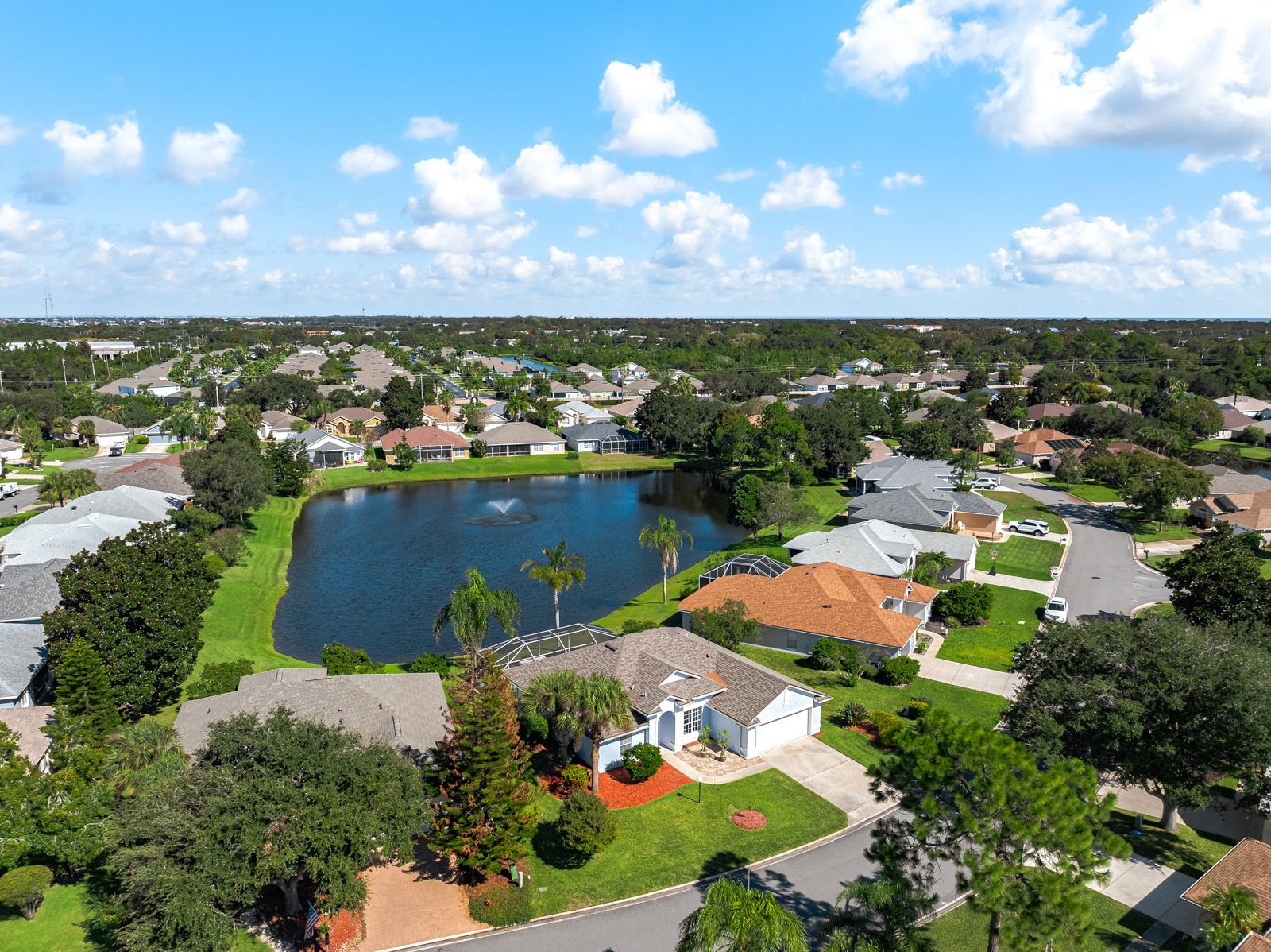 1116 Compass Row St. Augustine, FL 32080 - Photo 58 of 68 Aerial perspective of suburban area featuring a large body of water