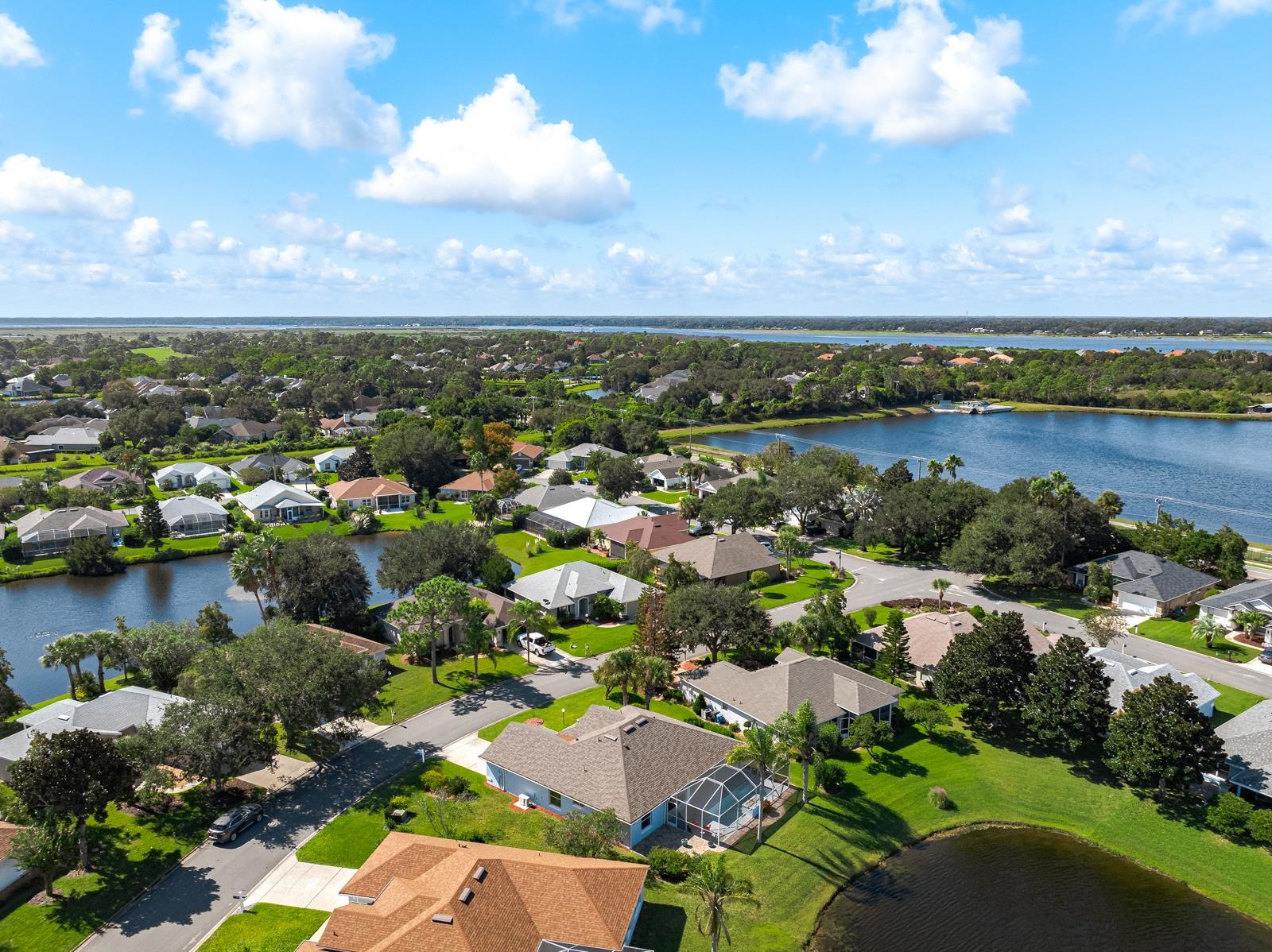 1116 Compass Row St. Augustine, FL 32080 - Photo 60 of 68 Aerial view of residential area with a nearby body of water