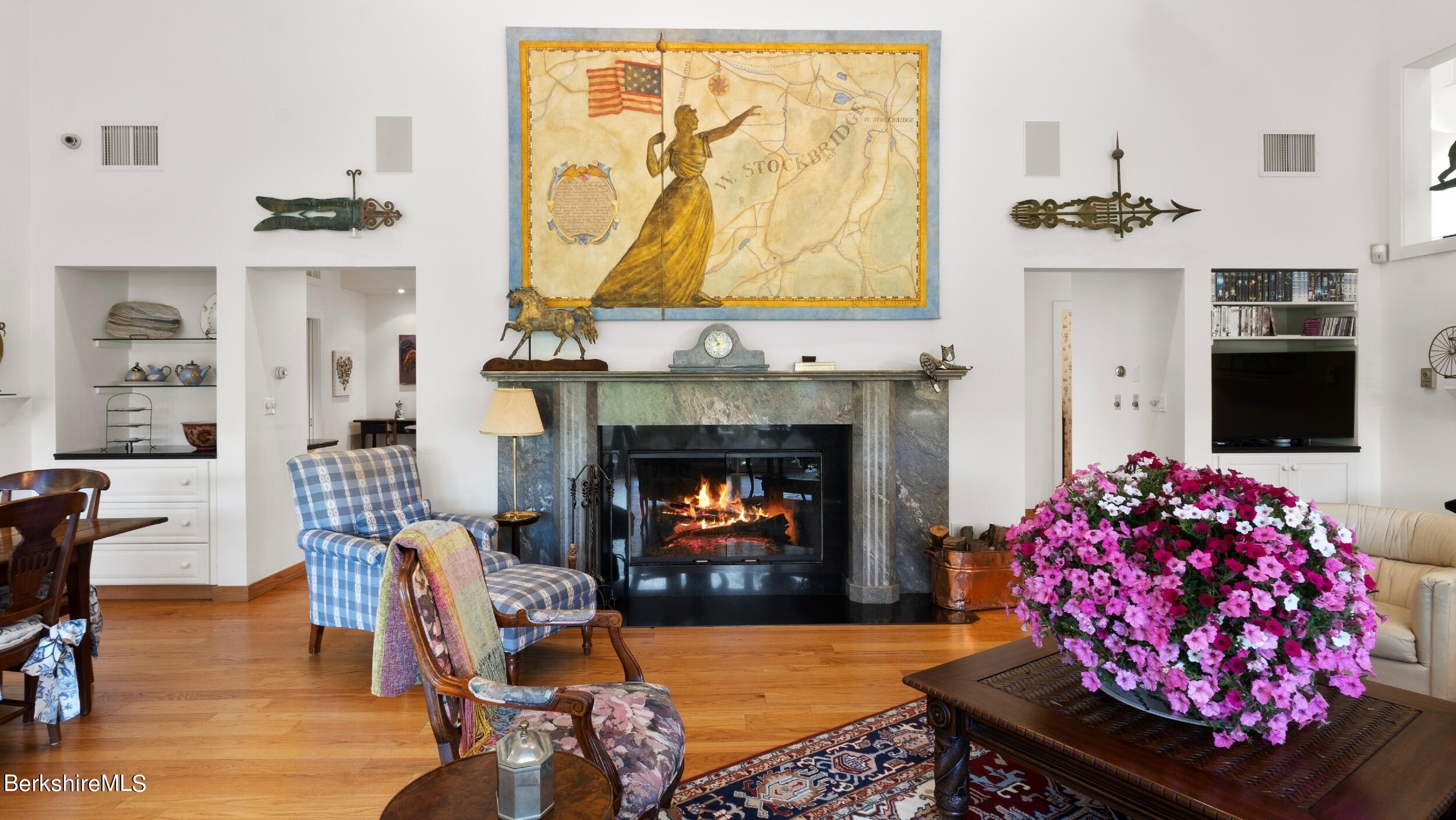 180 West Center Road West Stockbridge, MA 01266 - Photo 9 of 60 Wood-burning Fireplace in Great Room
