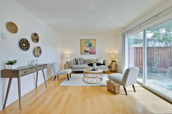 1127 Reed Avenue, Unit B Sunnyvale, CA 94086 - Photo 1 of 58 a living room with furniture and a window