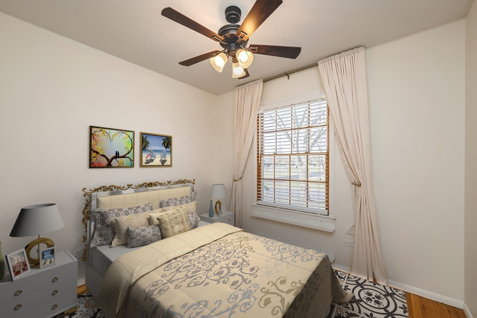 3208 Wren Lane Rolling Meadows, IL 60008 - Photo 11 of 18 a bedroom with a bed and a window