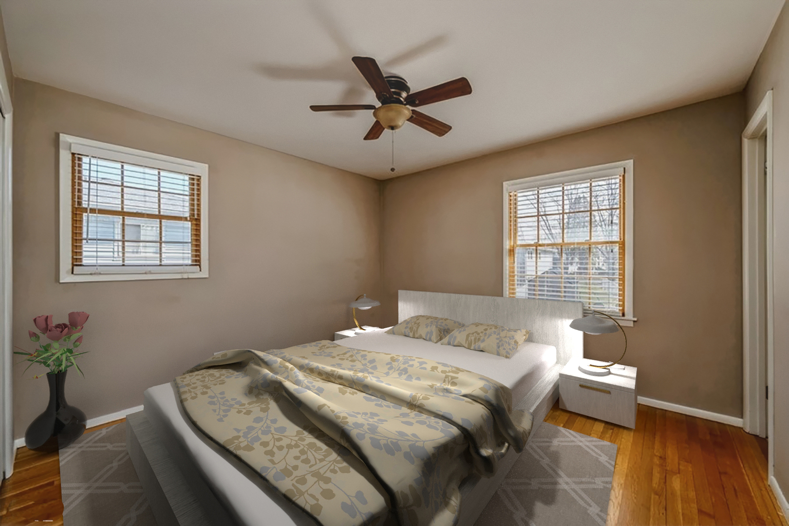 3208 Wren Lane Rolling Meadows, IL 60008 - Photo 6 of 18 a bedroom with a bed and a window