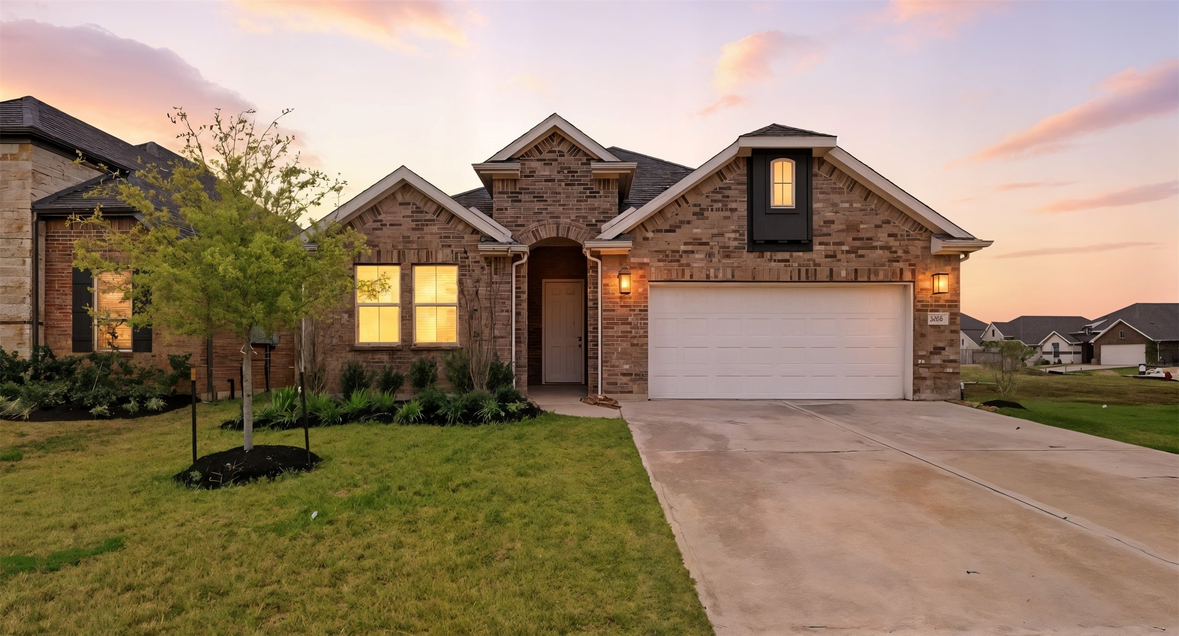 3006 Myrtle Bch Lane League City, TX 77573 - Photo 1 of 21 a front view of a house with a yard and garage