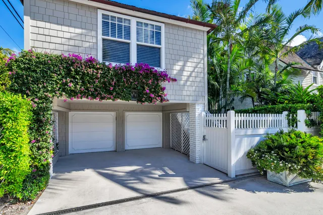 a house view with a garden