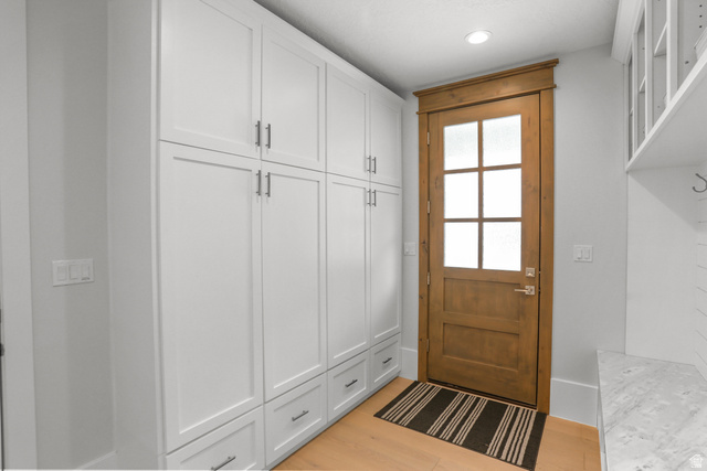 1354 South 800 East Mapleton, UT 84664 - Photo 31 of 129 Mudroom with light wood finished floors and recessed lighting