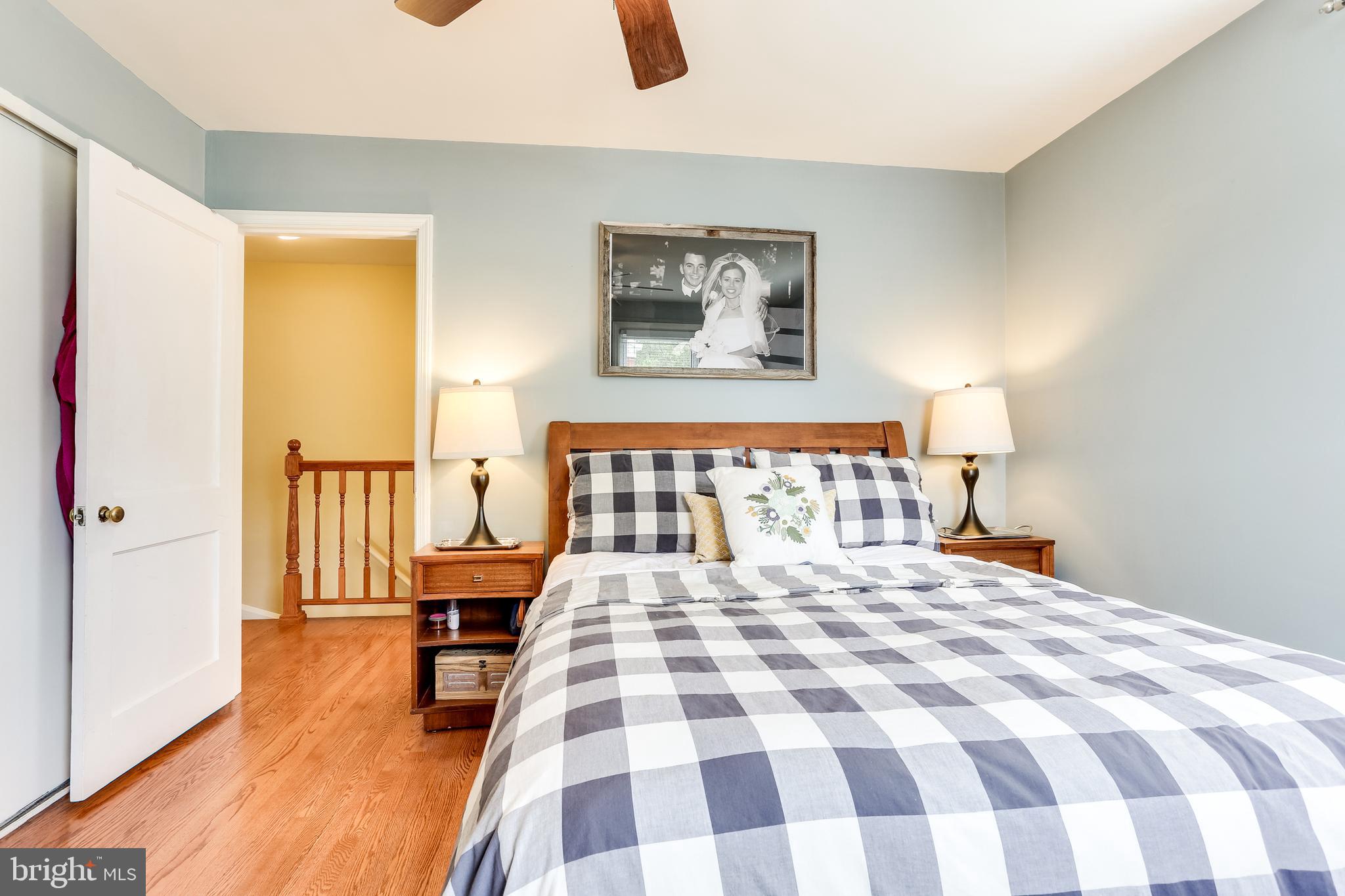 173 Cherrydell Road Baltimore, MD 21228 - Photo 15 of 29 Bedroom 1 w/ Hardwood Floors & Ceiling Fan